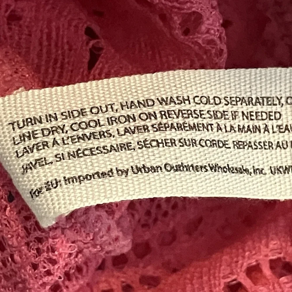 Free People Intimately Bodysuit Lace Night Rhythem Womens Size Small‎ Pink